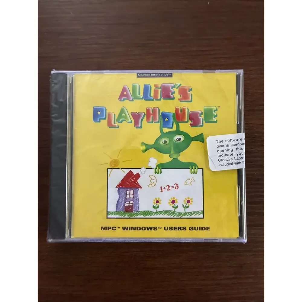 Allie's Playhouse MPC/ Windows 3.1 Interactive Game CD-ROM 1993 Opcode BRAND NEW